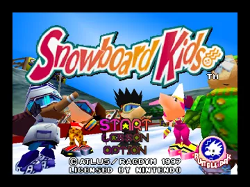 Snowboard Kids (Europe, Australia) screen shot title